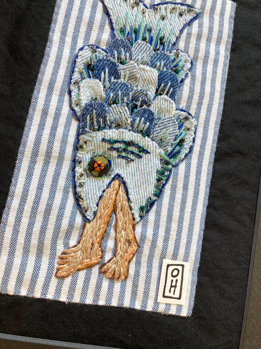 Gone Fishin' Framed Embroidery