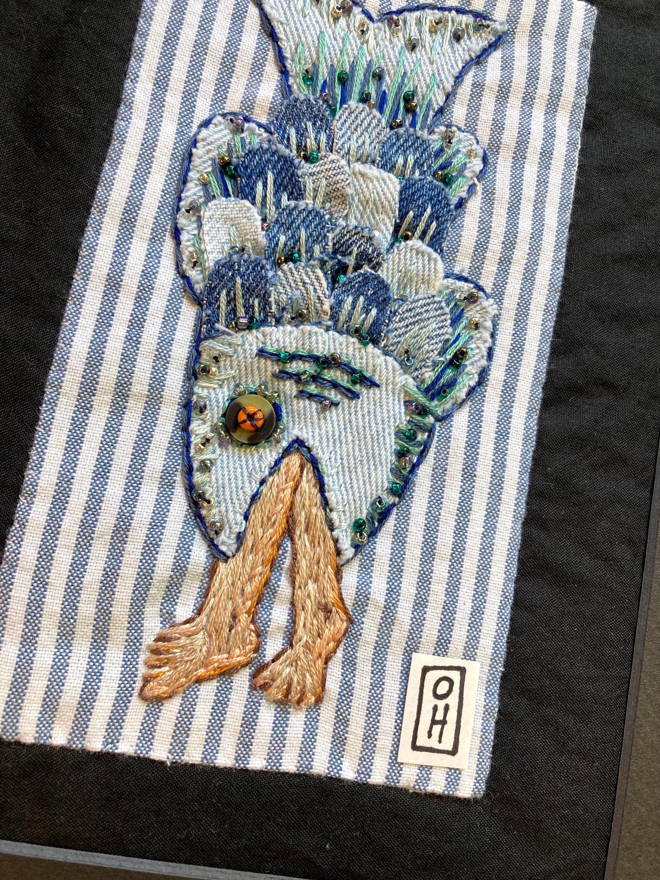 Gone Fishin' Framed Embroidery