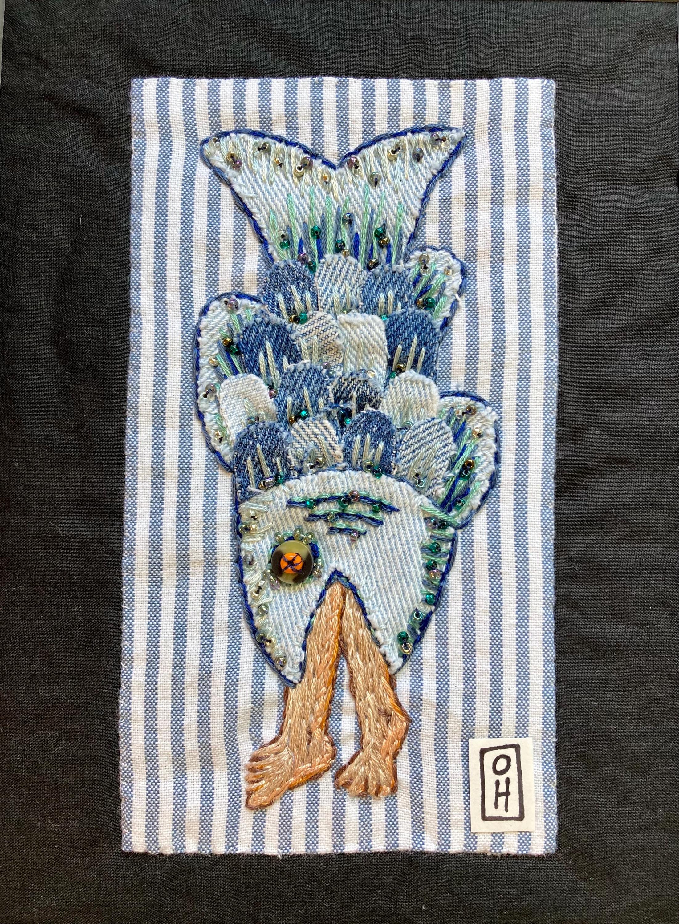 Gone Fishin' Framed Embroidery