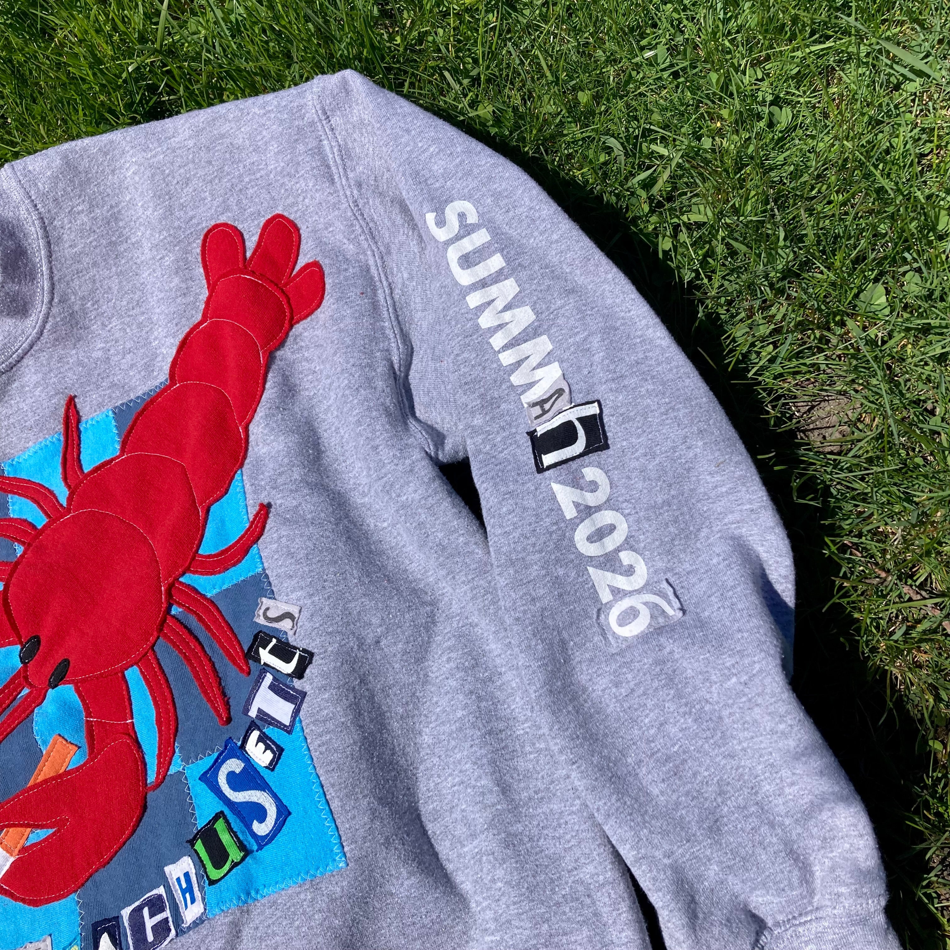 MEDIUM Masshole Lobstah Gray Crewneck (Summah 2026)