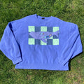 New England Whale Blue Boxy Crewneck