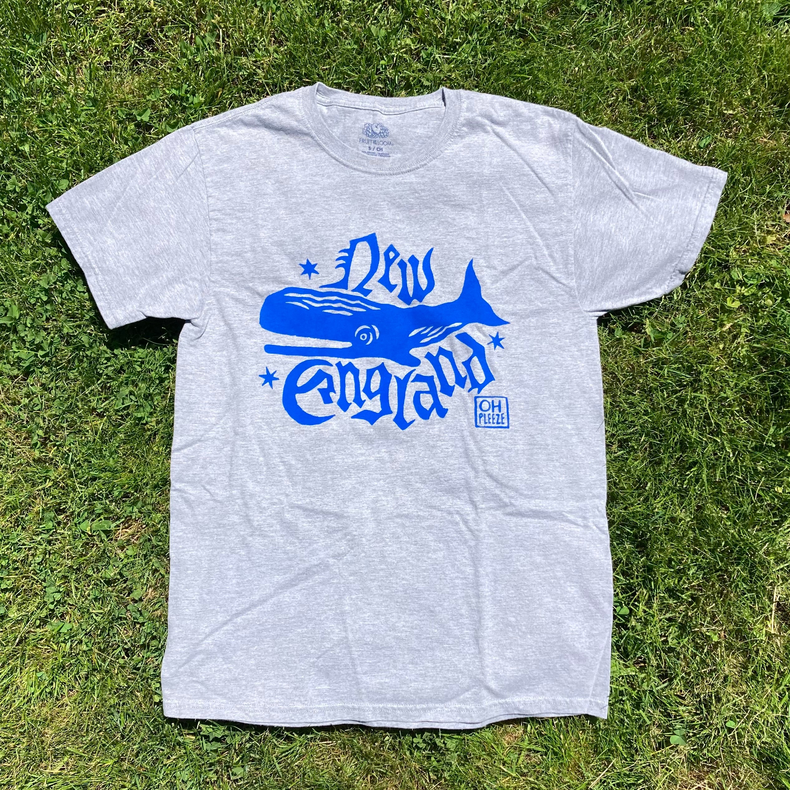 SMALL New England Screen Printed T-Shirt