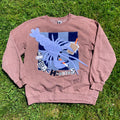 LARGE RARE BLUE Masshole Lobstah Brown Crewneck