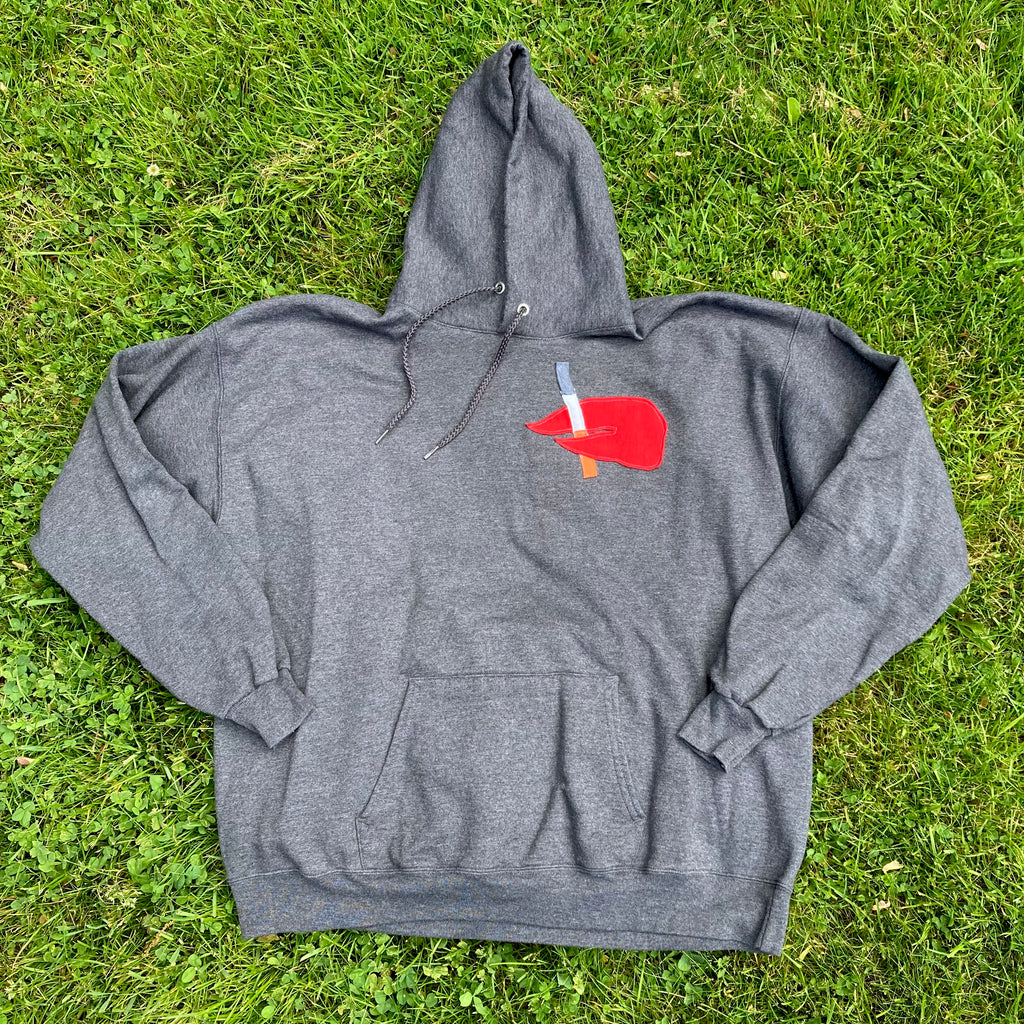 XL Masshole Lobstah Gray Hoodie
