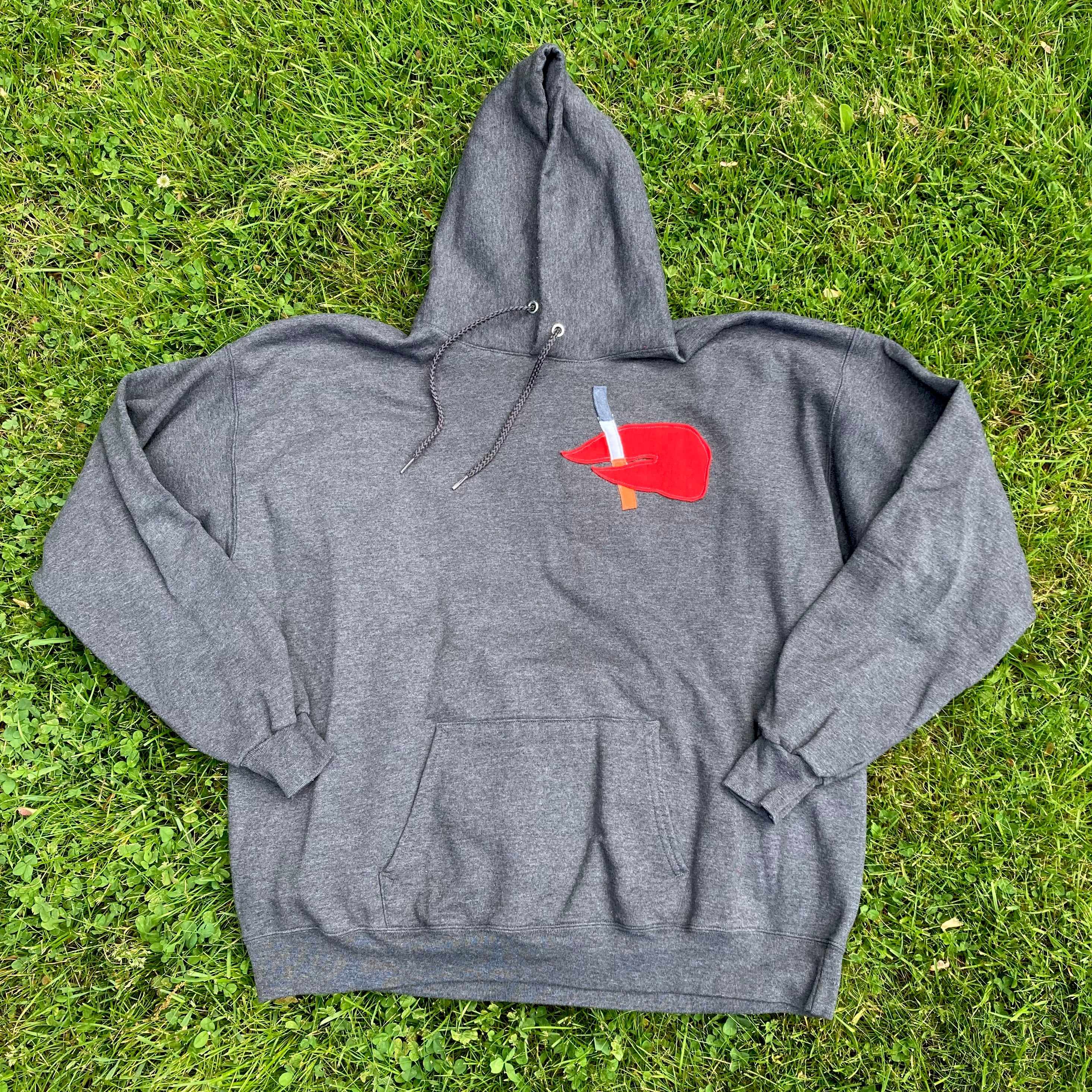 XL Masshole Lobstah Gray Hoodie