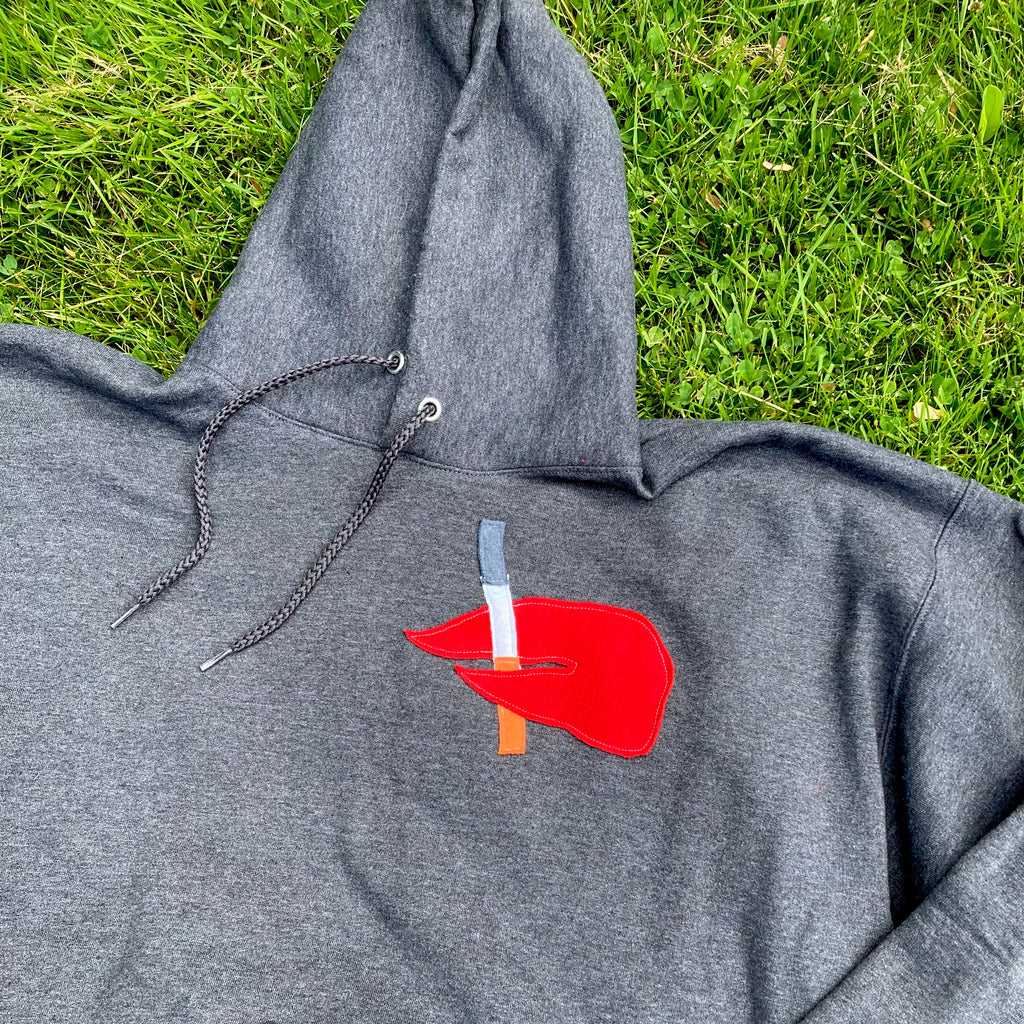 XL Masshole Lobstah Gray Hoodie