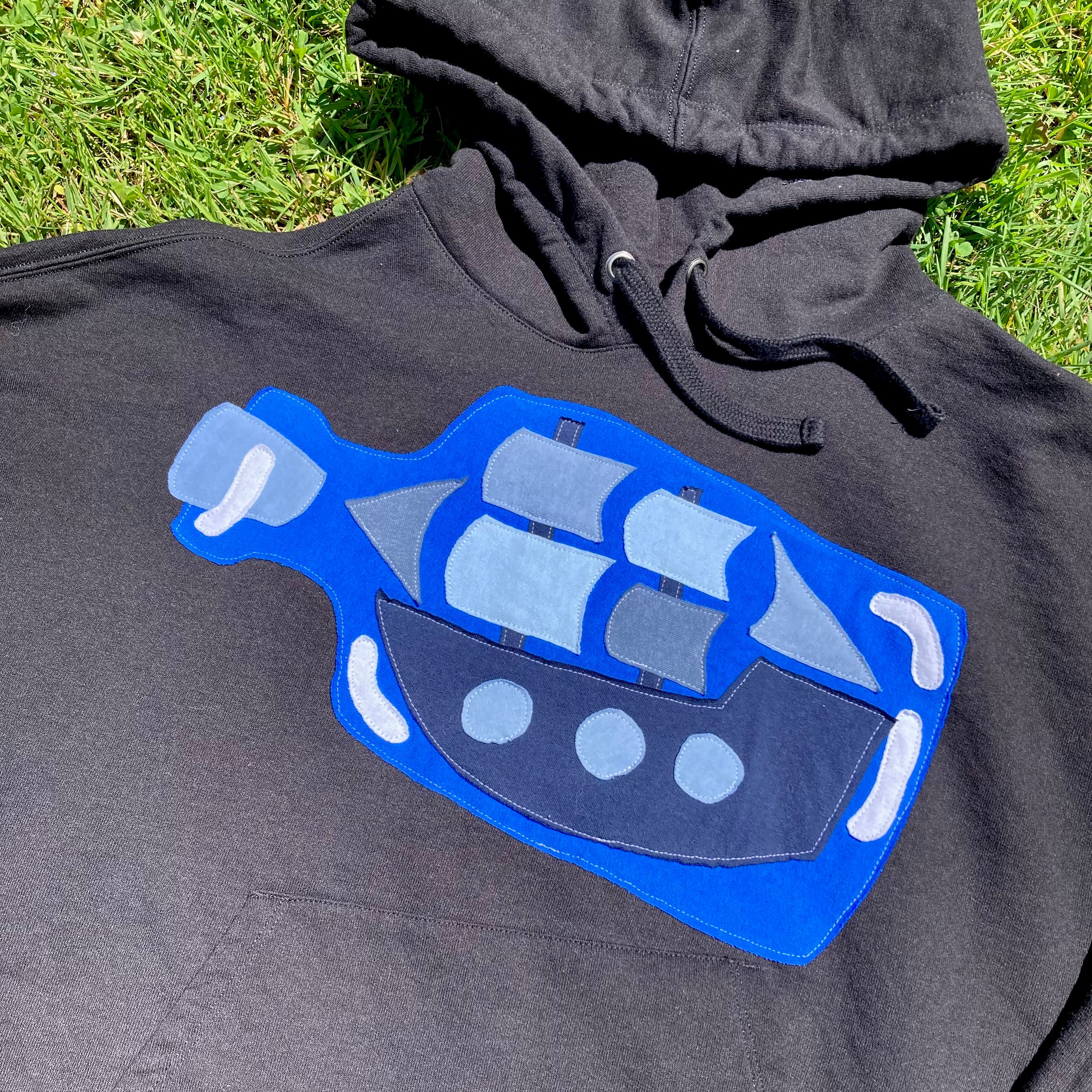 LARGE Ship In A Bottle Sweatshirt
