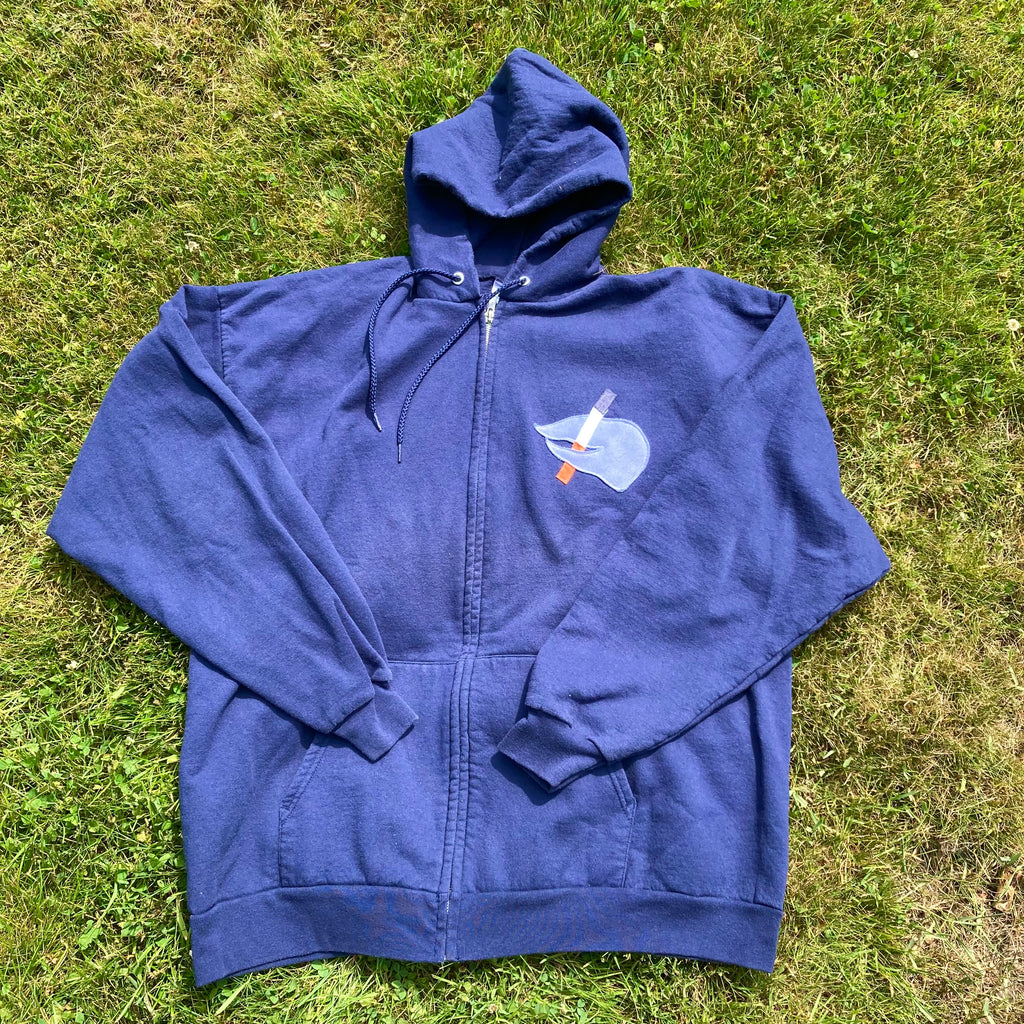 XL RARE BLUE Masshole Lobstah Navy Zip-Up