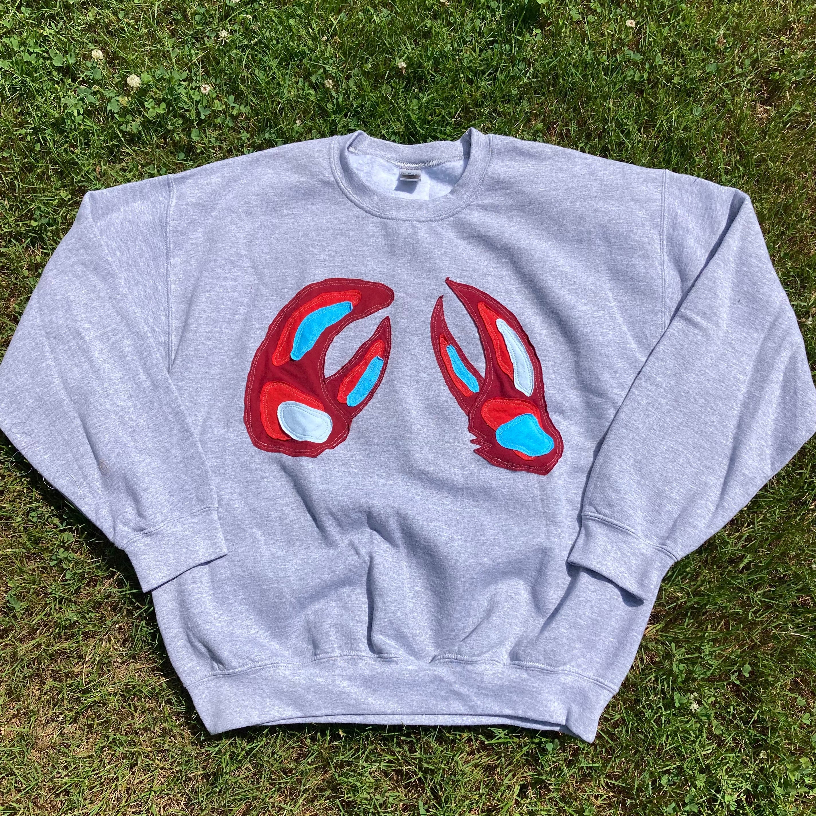 LARGE Claws Gray Crewneck