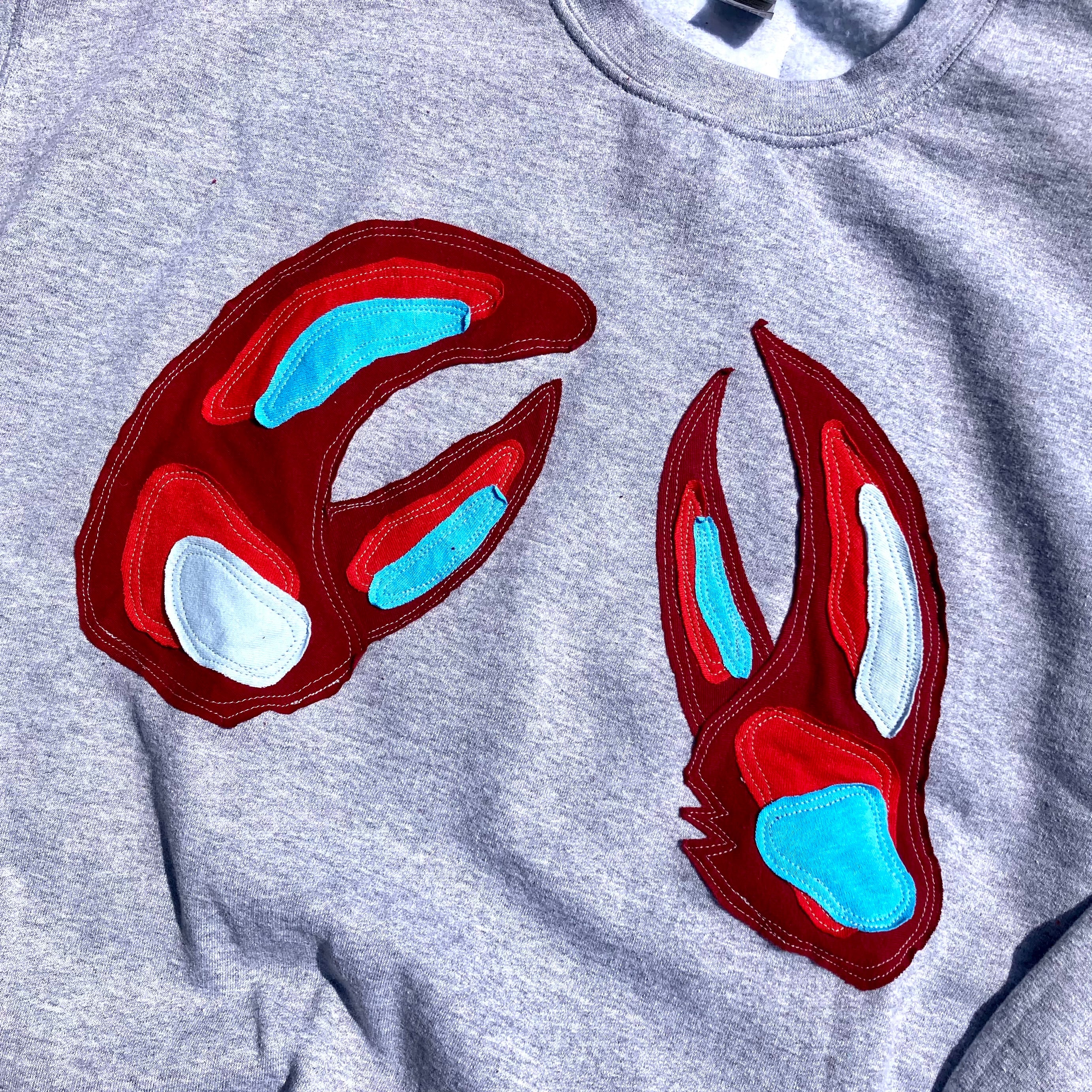 LARGE Claws Gray Crewneck