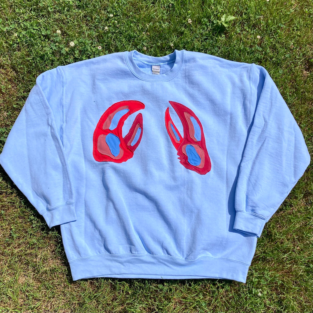XL Claws Blue Crewneck