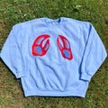 XL Claws Blue Crewneck