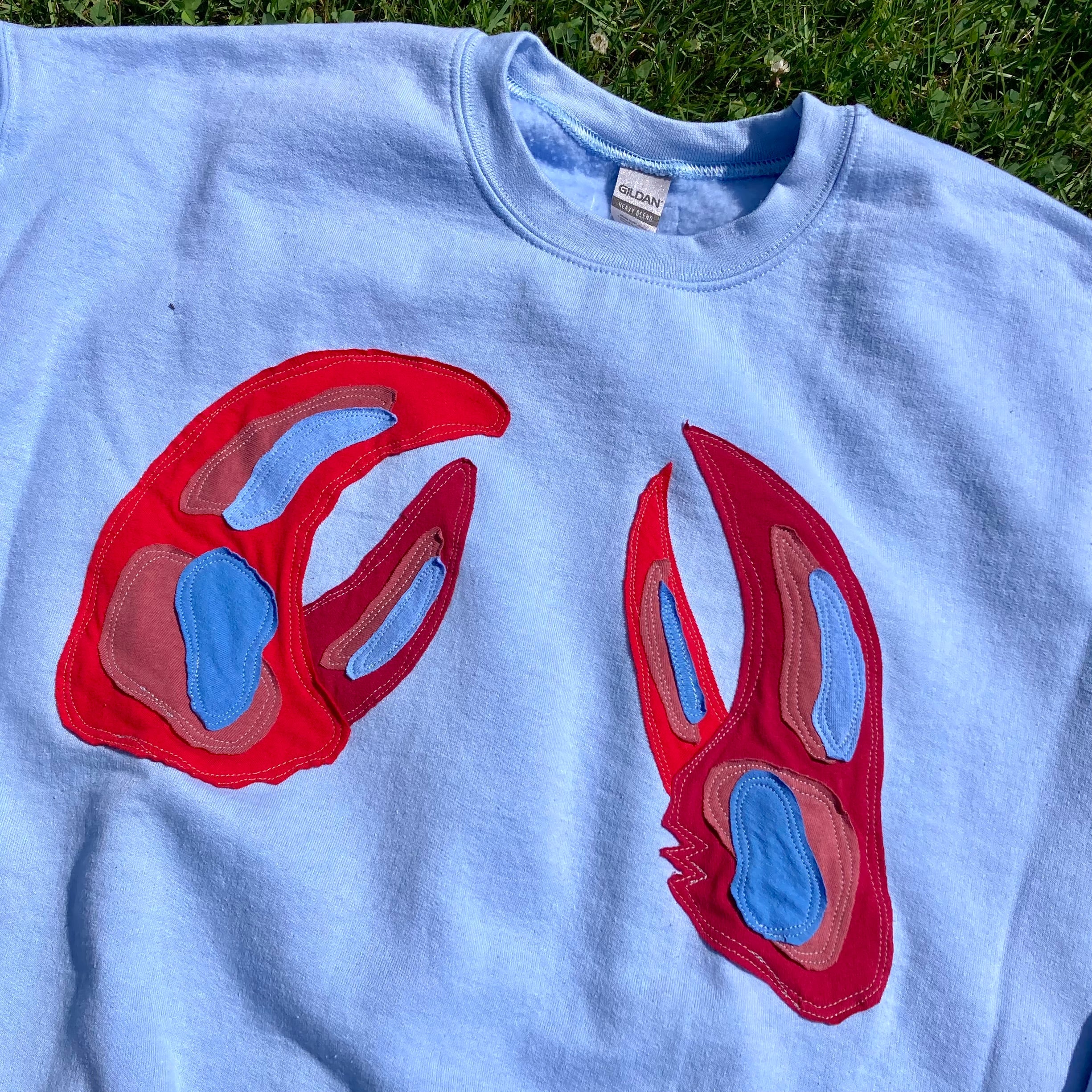 XL Claws Blue Crewneck
