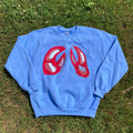 MEDIUM Claws Blue Crewneck