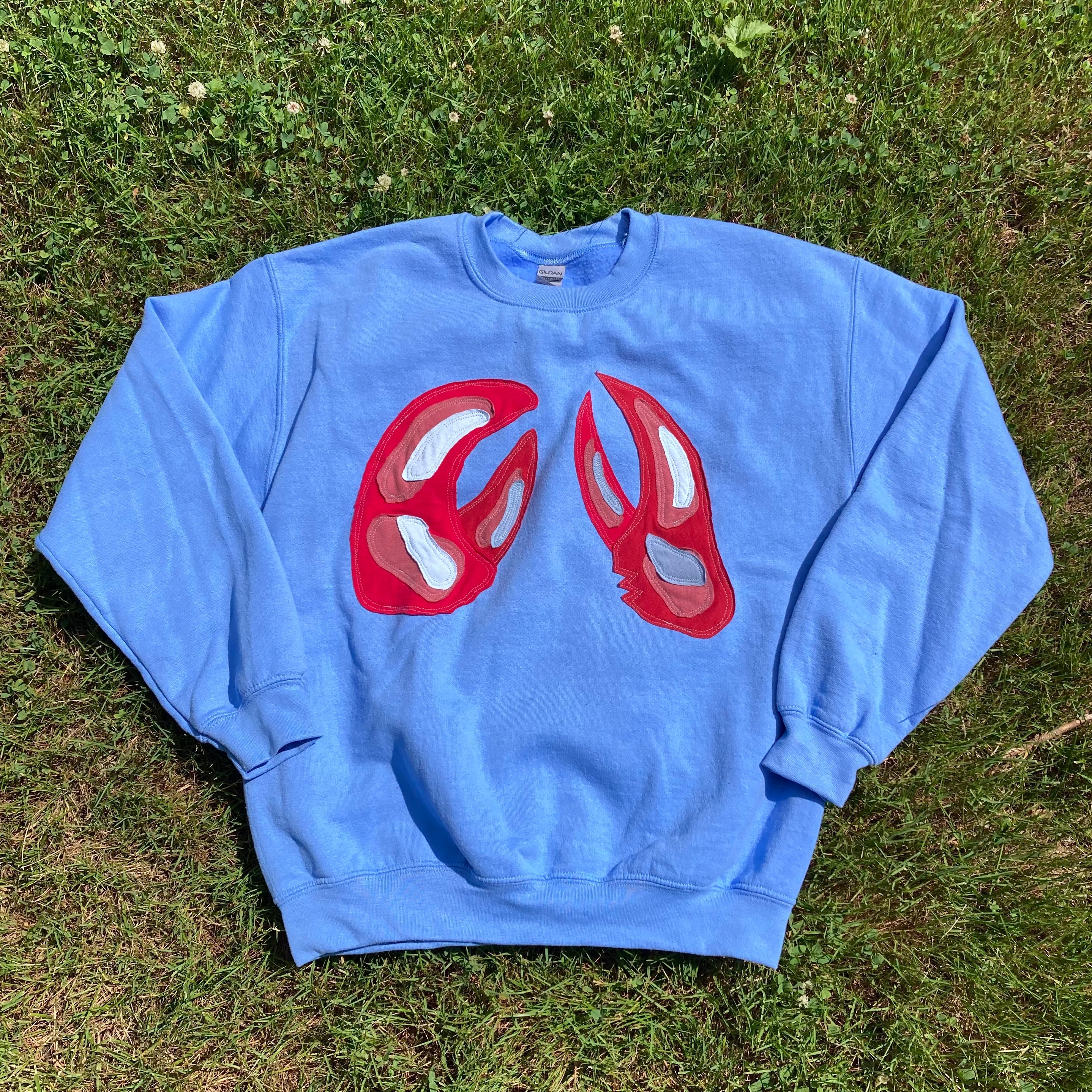 MEDIUM Claws Blue Crewneck