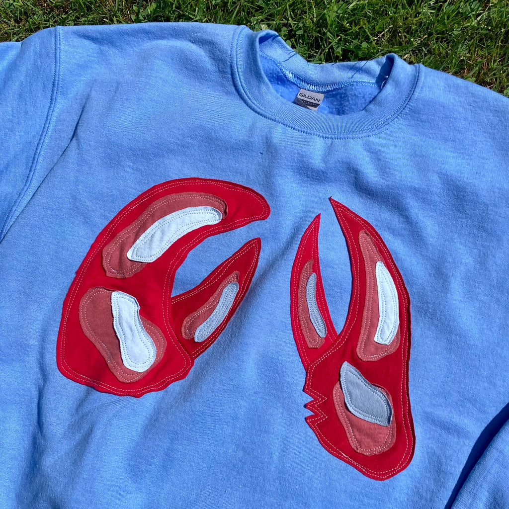 MEDIUM Claws Blue Crewneck