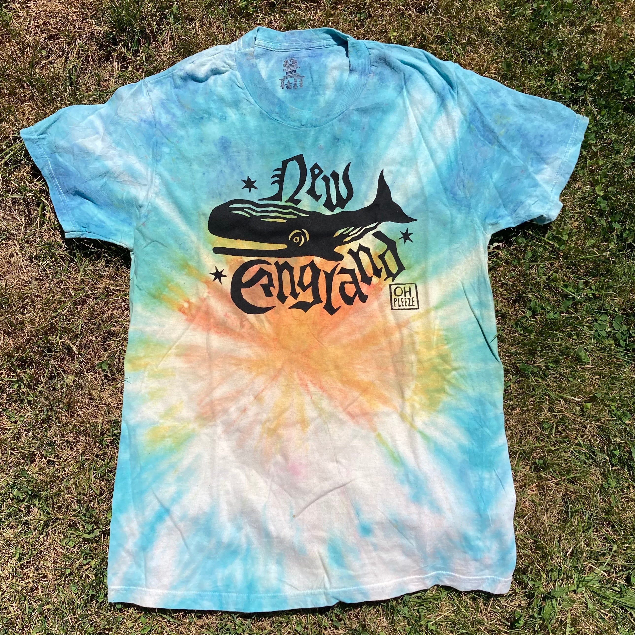 MEDIUM New England Screen Printed T-Shirt