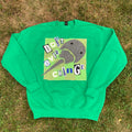 MEDIUM Don't Ever Change Green Crewneck (Staining — See Photos)