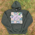 LARGE Plymouth Rock Dark Green Hoodie