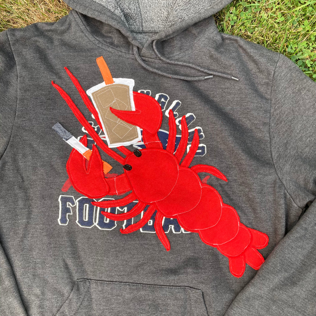 MEDIUM/LARGE Masshole Lobstah Women's Fit Patriots Hoodie