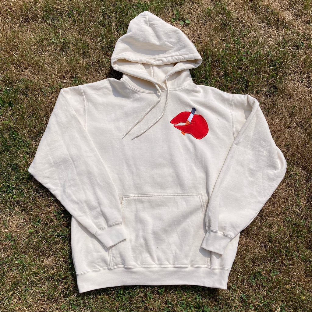 LARGE Masshole Lobstah Cream Hoodie