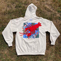 LARGE Masshole Lobstah Cream Hoodie