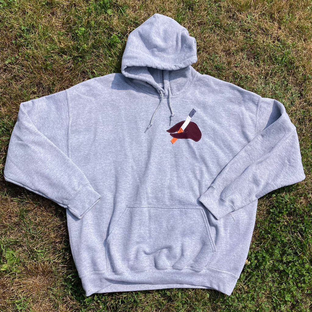 XL Masshole Lobstah Gray Hoodie