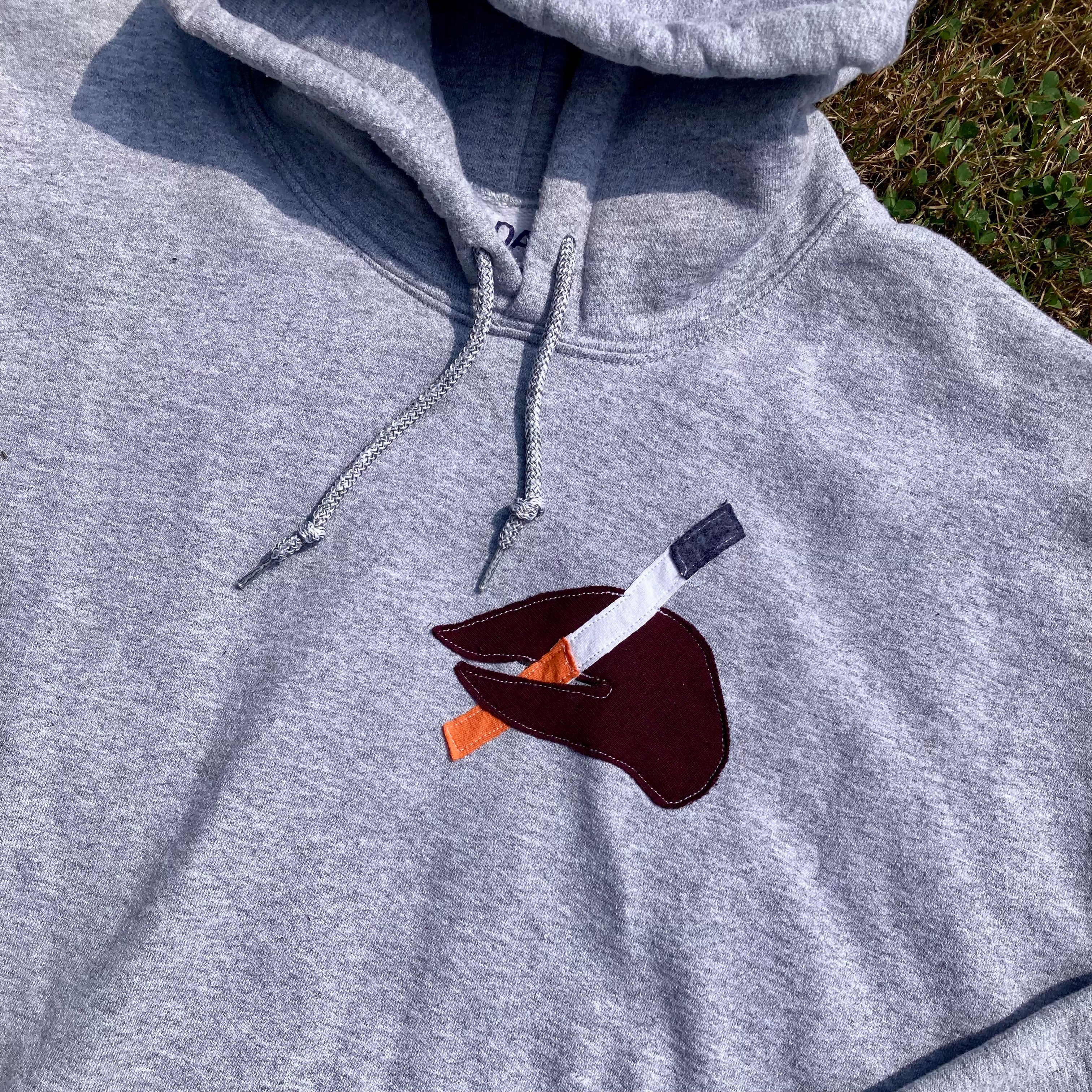 XL Masshole Lobstah Gray Hoodie