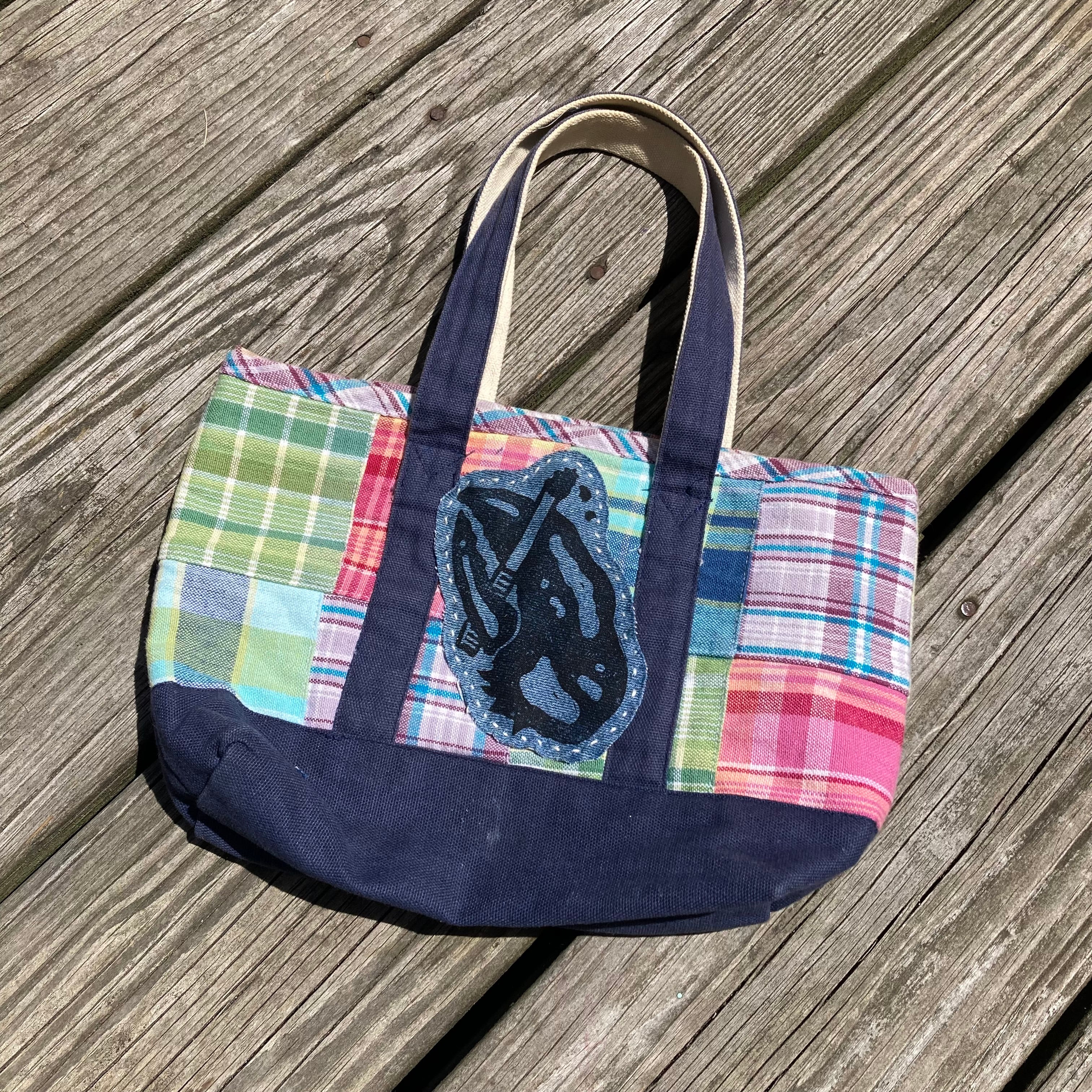 Masshole Lobstah Patched Mini Tote Bag
