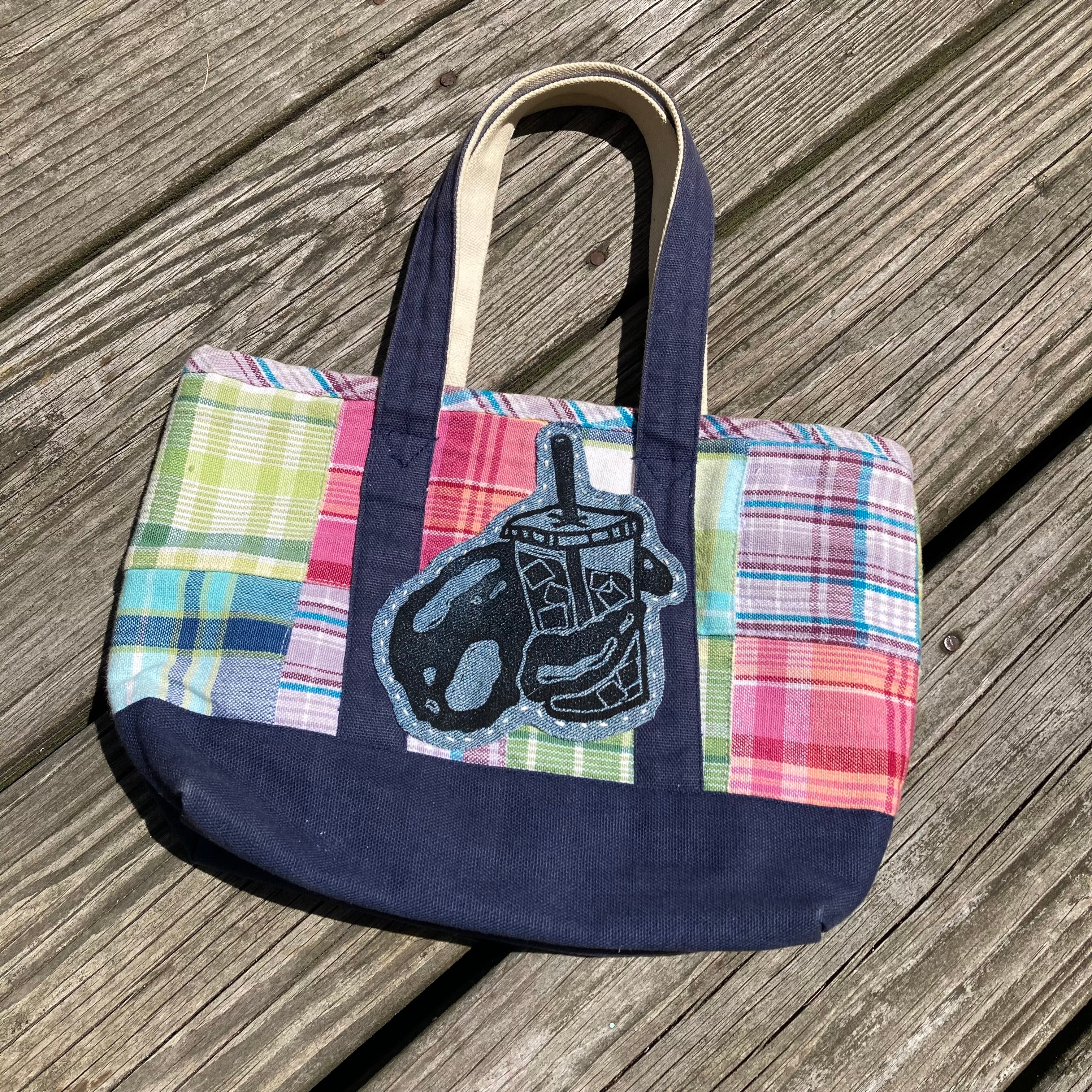 Masshole Lobstah Patched Mini Tote Bag