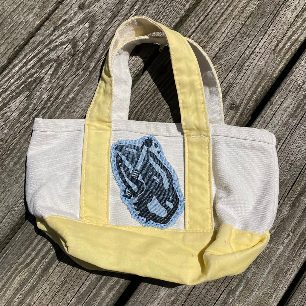 Masshole Lobstah Patched Mini Tote Bag