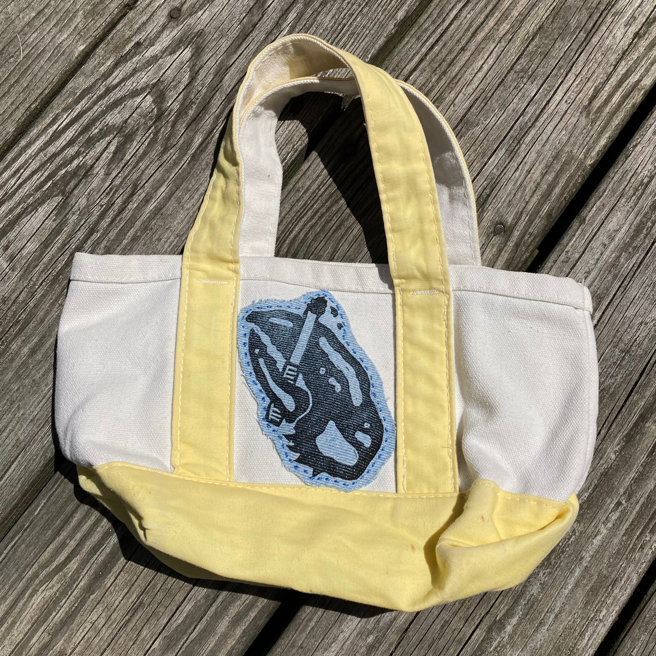 Masshole Lobstah Patched Mini Tote Bag