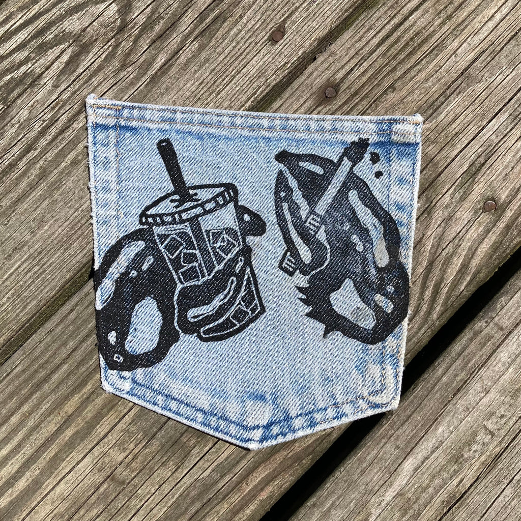 Masshole Lobstah Denim Pocket Patch