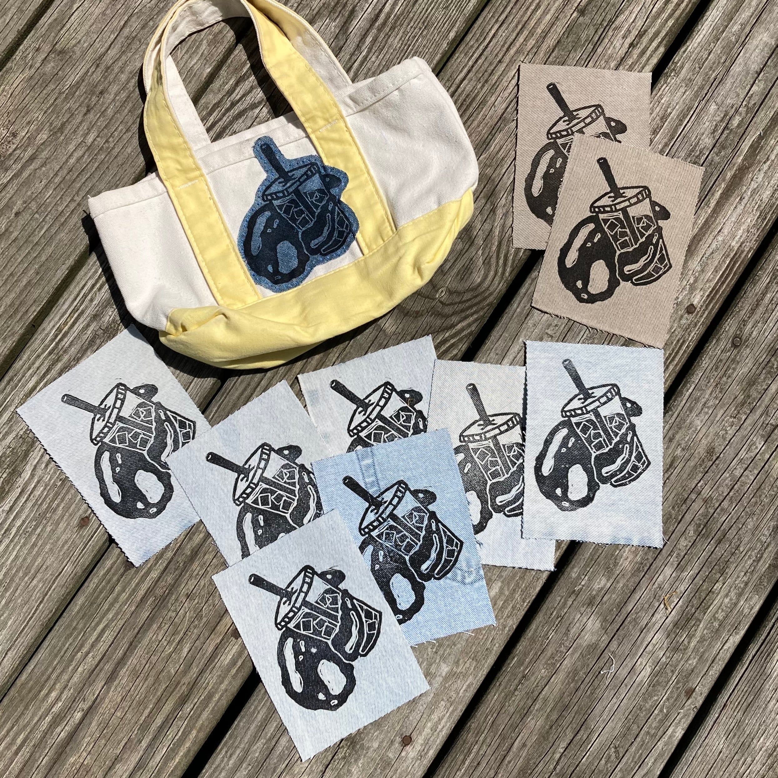 Masshole Lobstah Denim Patches