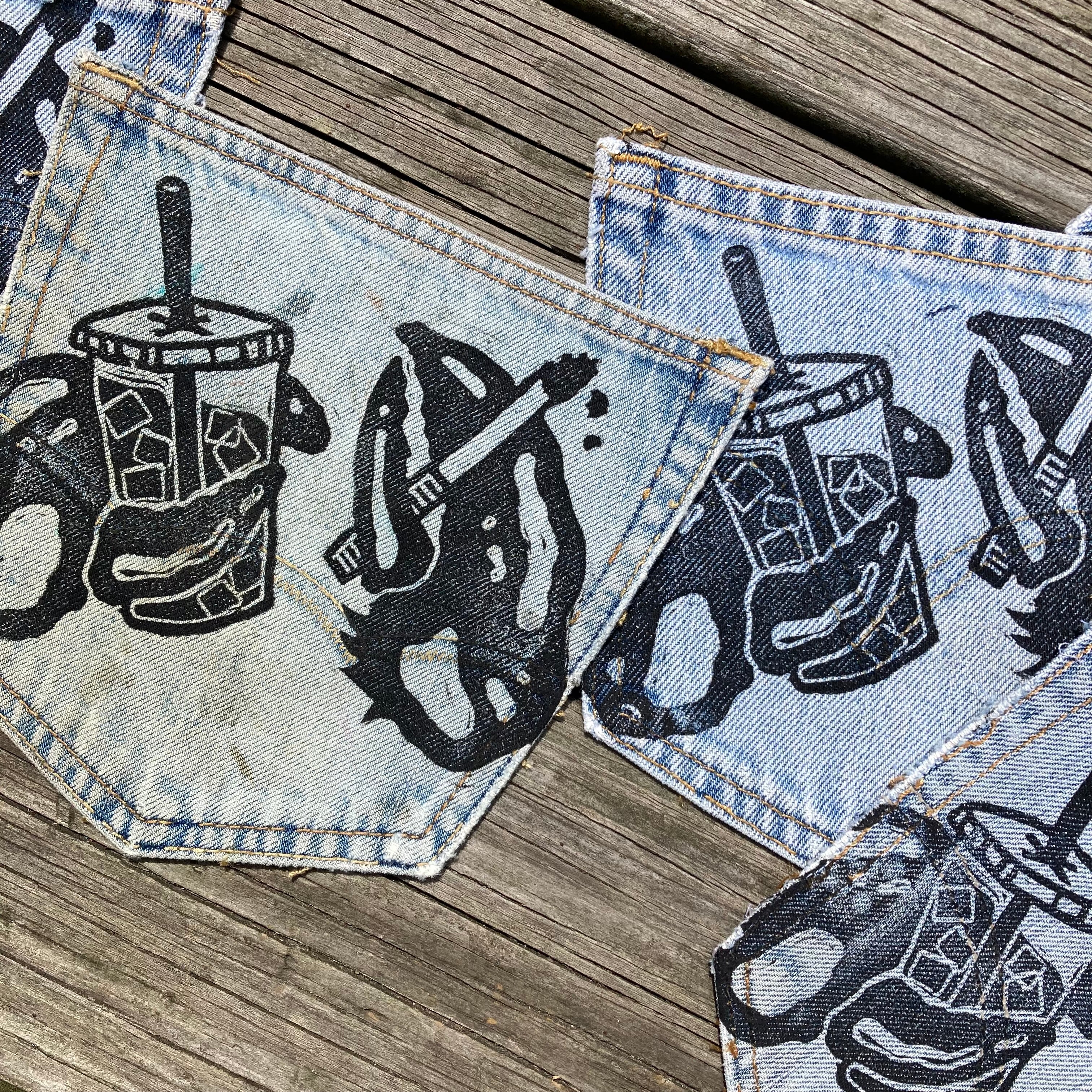 Masshole Lobstah Denim Pocket Patch