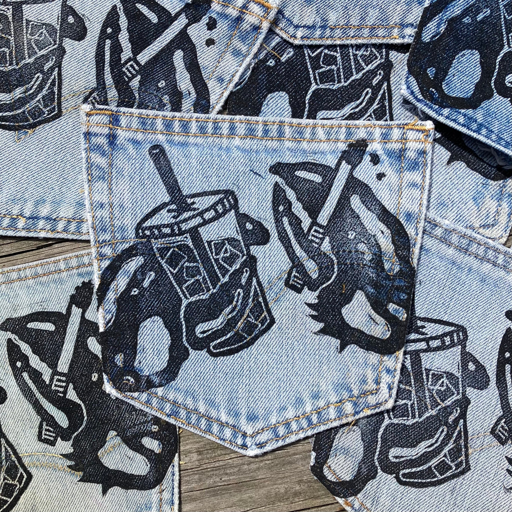 Masshole Lobstah Denim Pocket Patch
