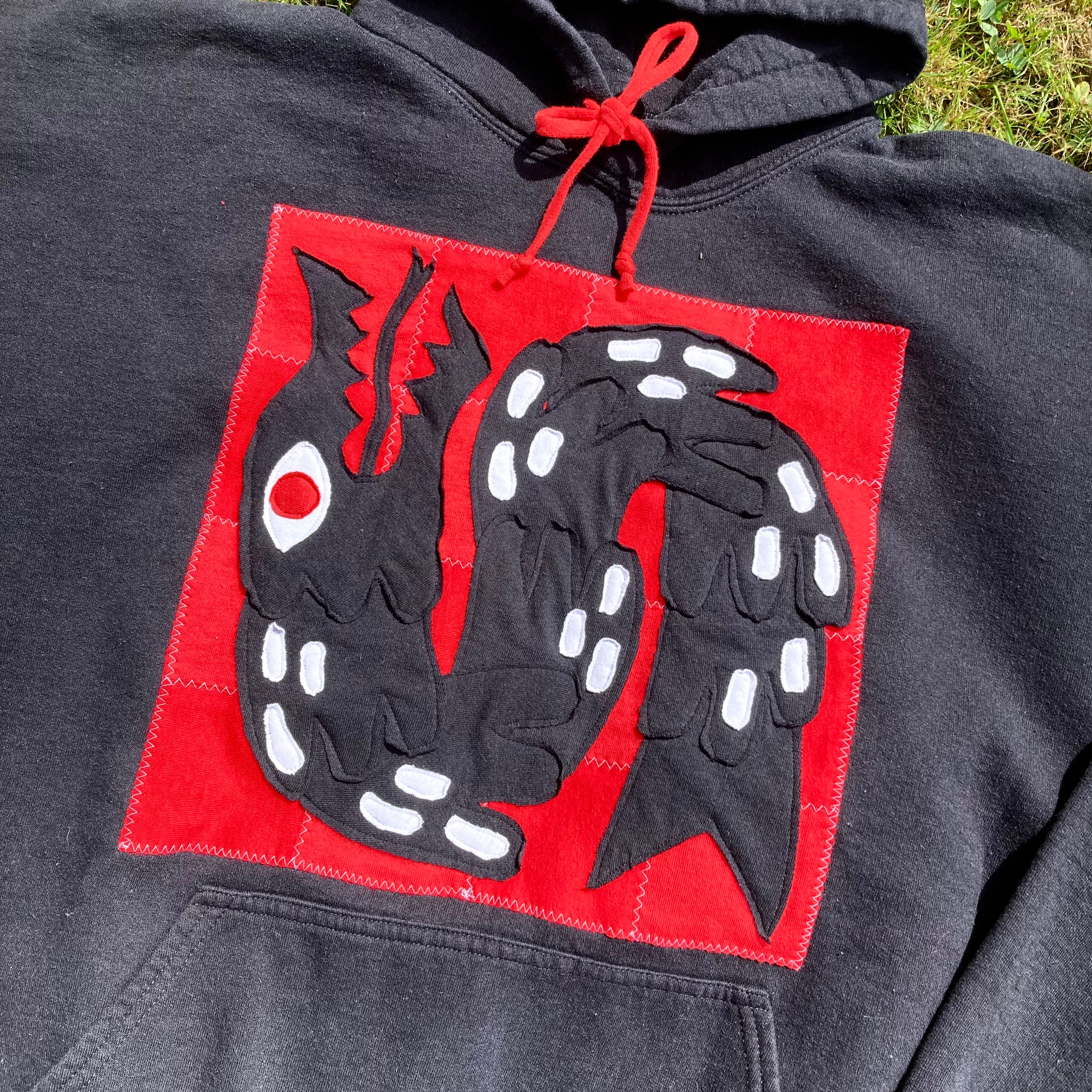 XL Black Dragon Hoodie