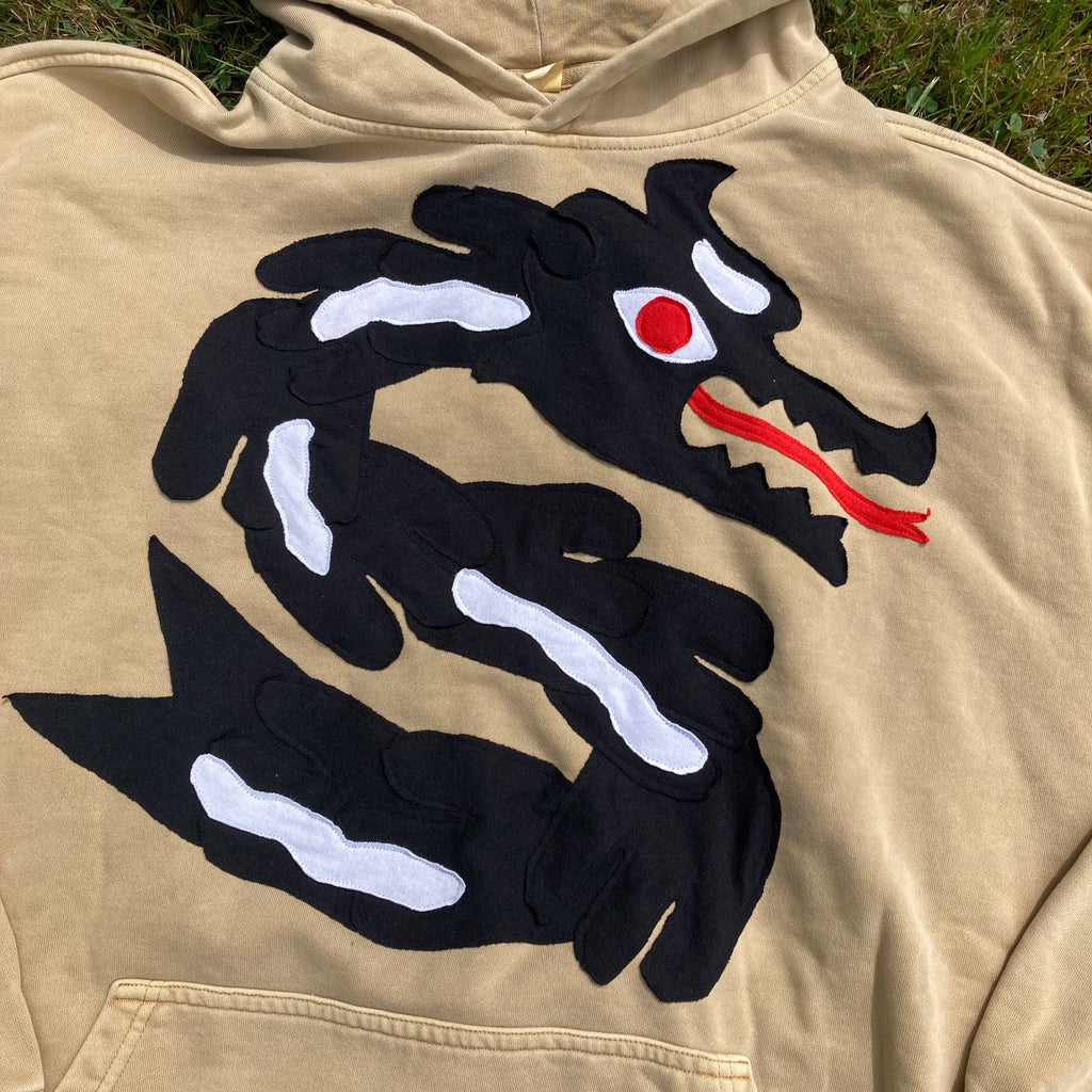 XL/2XL Black Dragon Hoodie