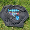 2XL Flannel Whales Crewneck