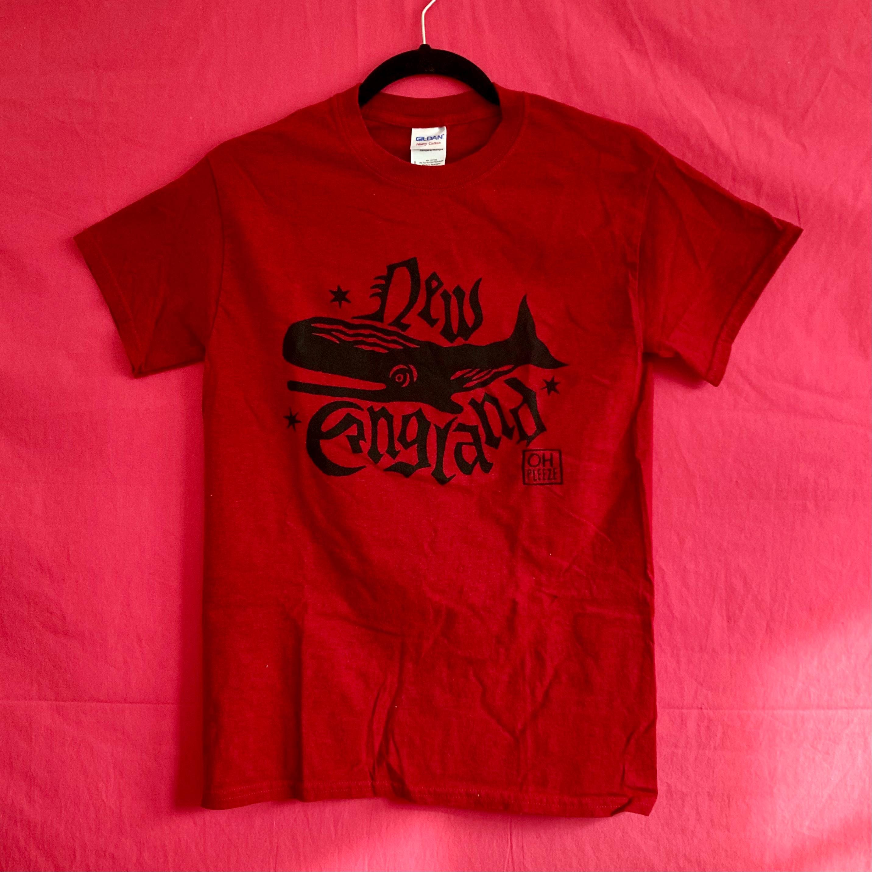 SMALL New England Screen Printed T-Shirt